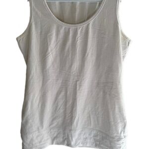 Classic White Sleeveless Top